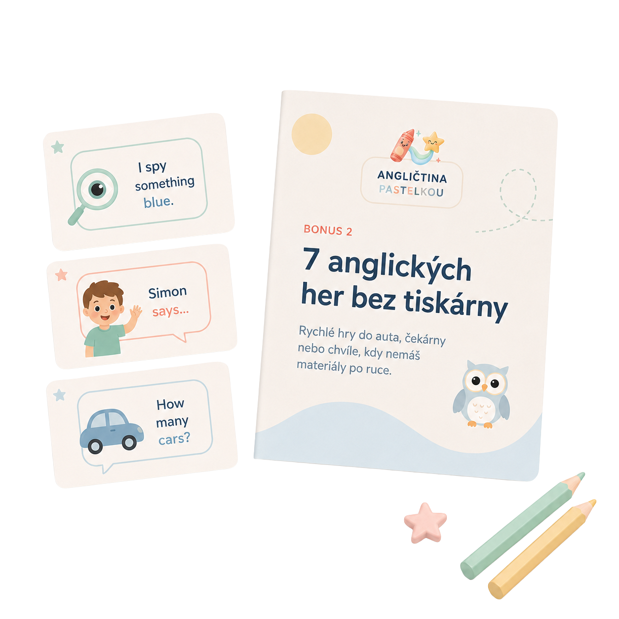Bonus 2: 7 anglických her bez tiskárny